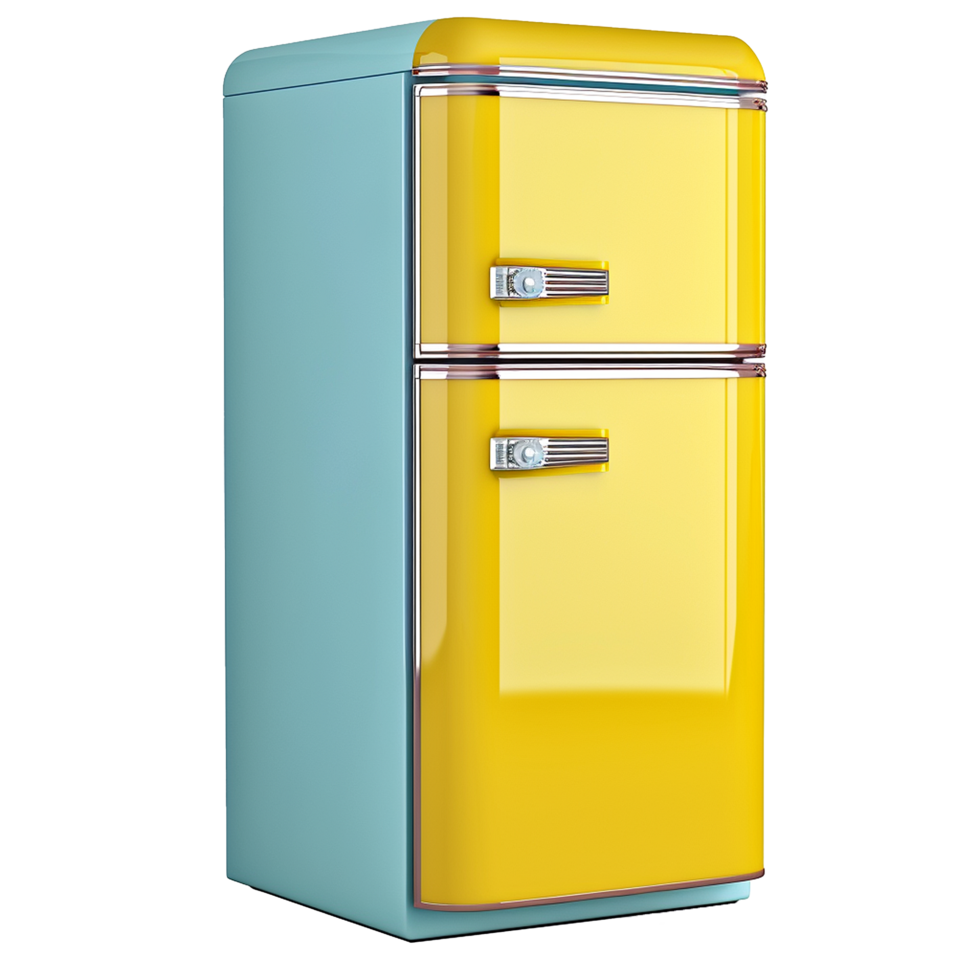 AI generated Refrigerator png isolated on transparent background