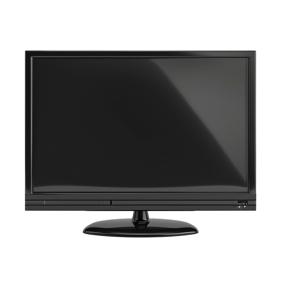AI generated Modern TV png isolated on transparent background