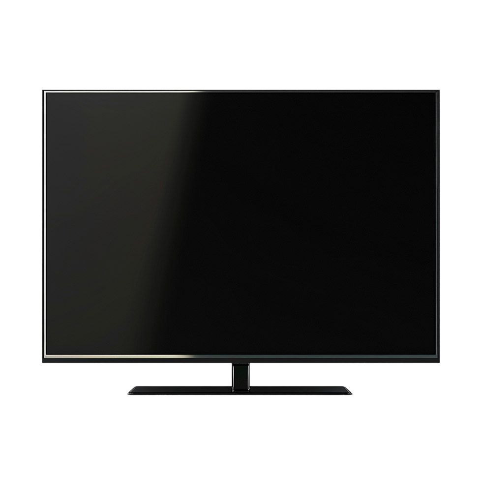 AI generated Modern TV png isolated on transparent background