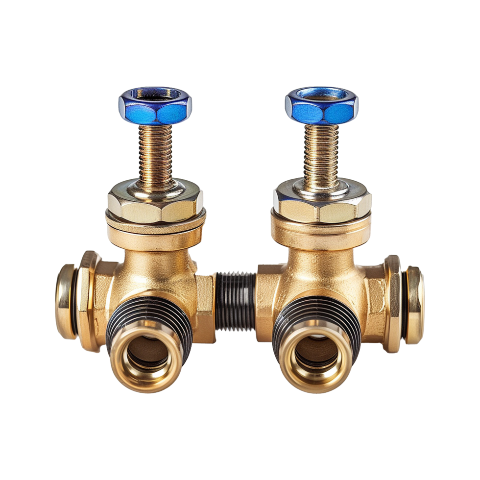 AI generated Ball valves isolated on transparent background png
