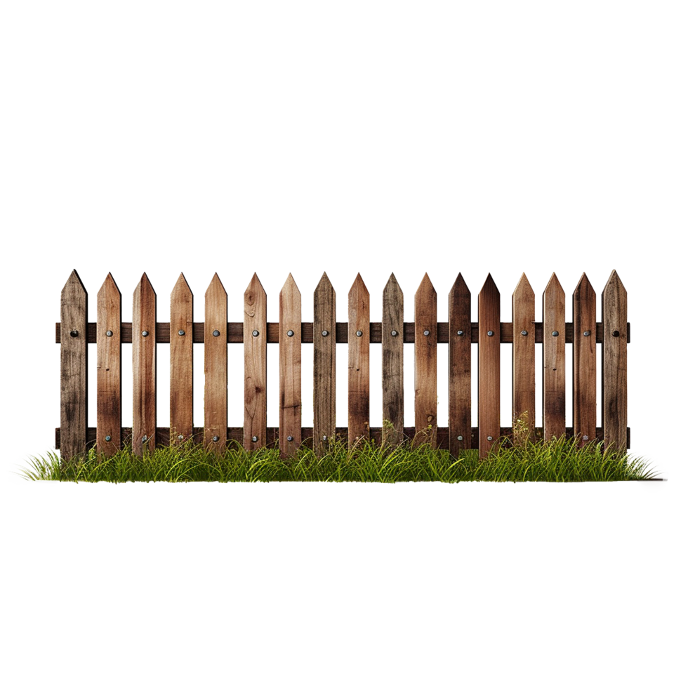 AI generated Brown wooden png isolated on transparent background