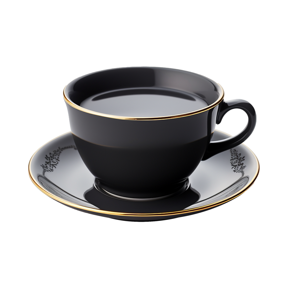 AI generated Tea cup isolated on transparent background png