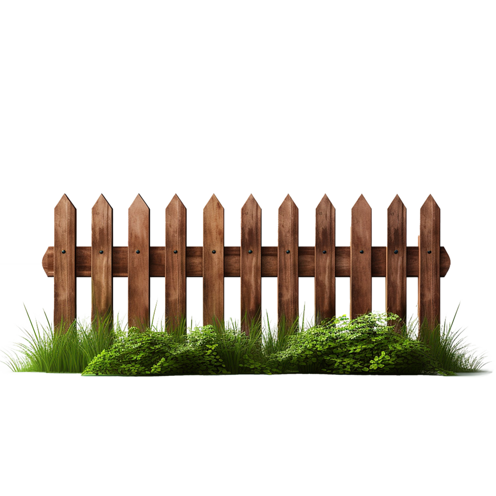 AI generated Brown wooden png isolated on transparent background