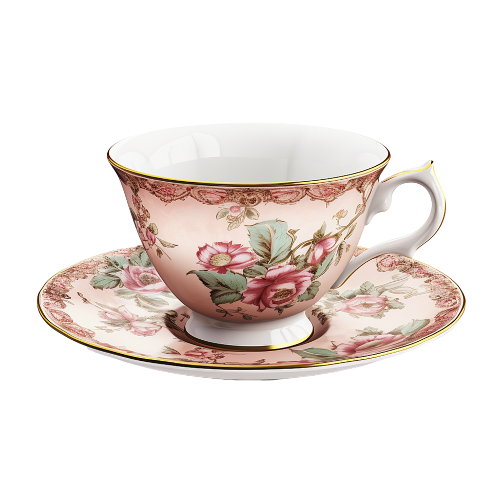 AI generated Tea cup isolated on transparent background png