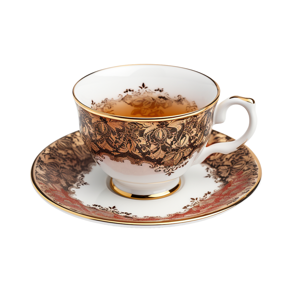 AI generated Tea cup isolated on transparent background png