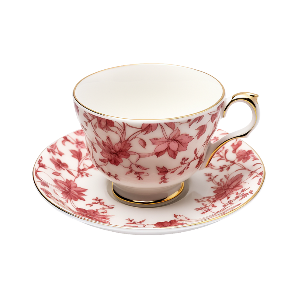 AI generated Tea cup isolated on transparent background png