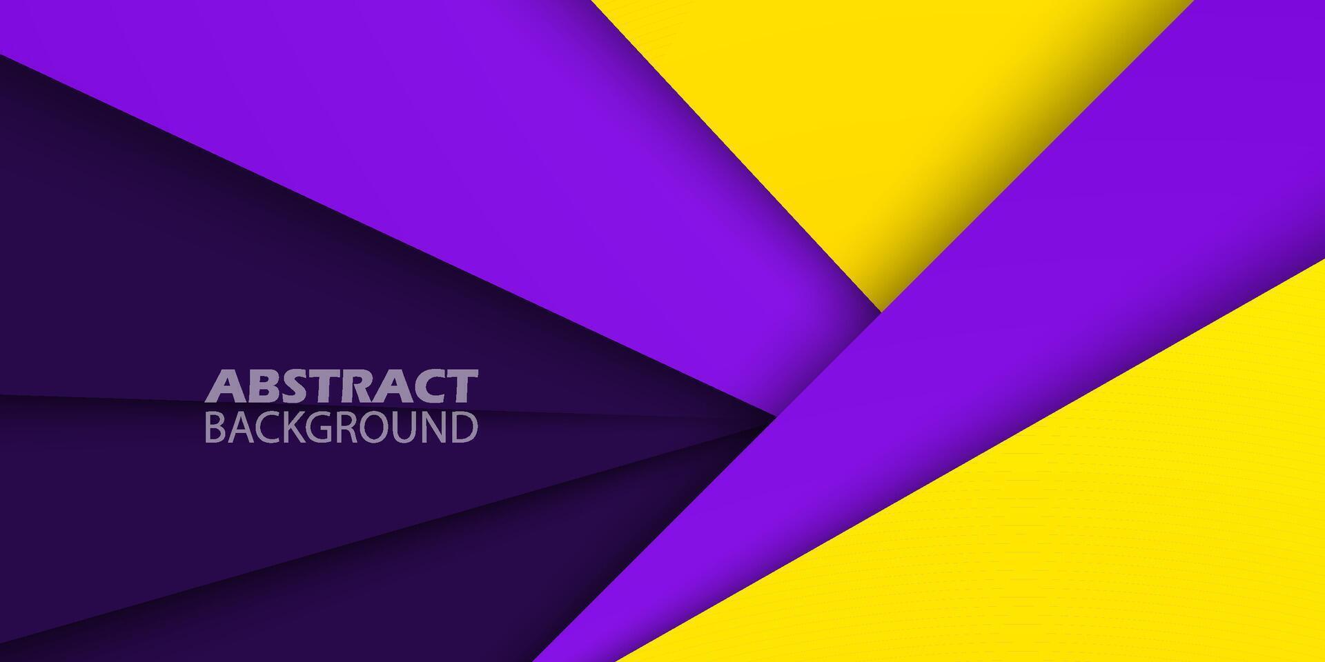 Abstract dark purple and bright yellow overlap color background template vector with square papercut pattern. Overlap background with shadow design. Eps10 vector