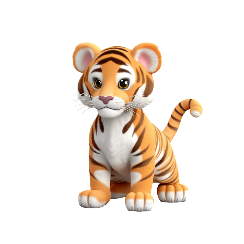 AI generated Tiger png isolated on transparent background
