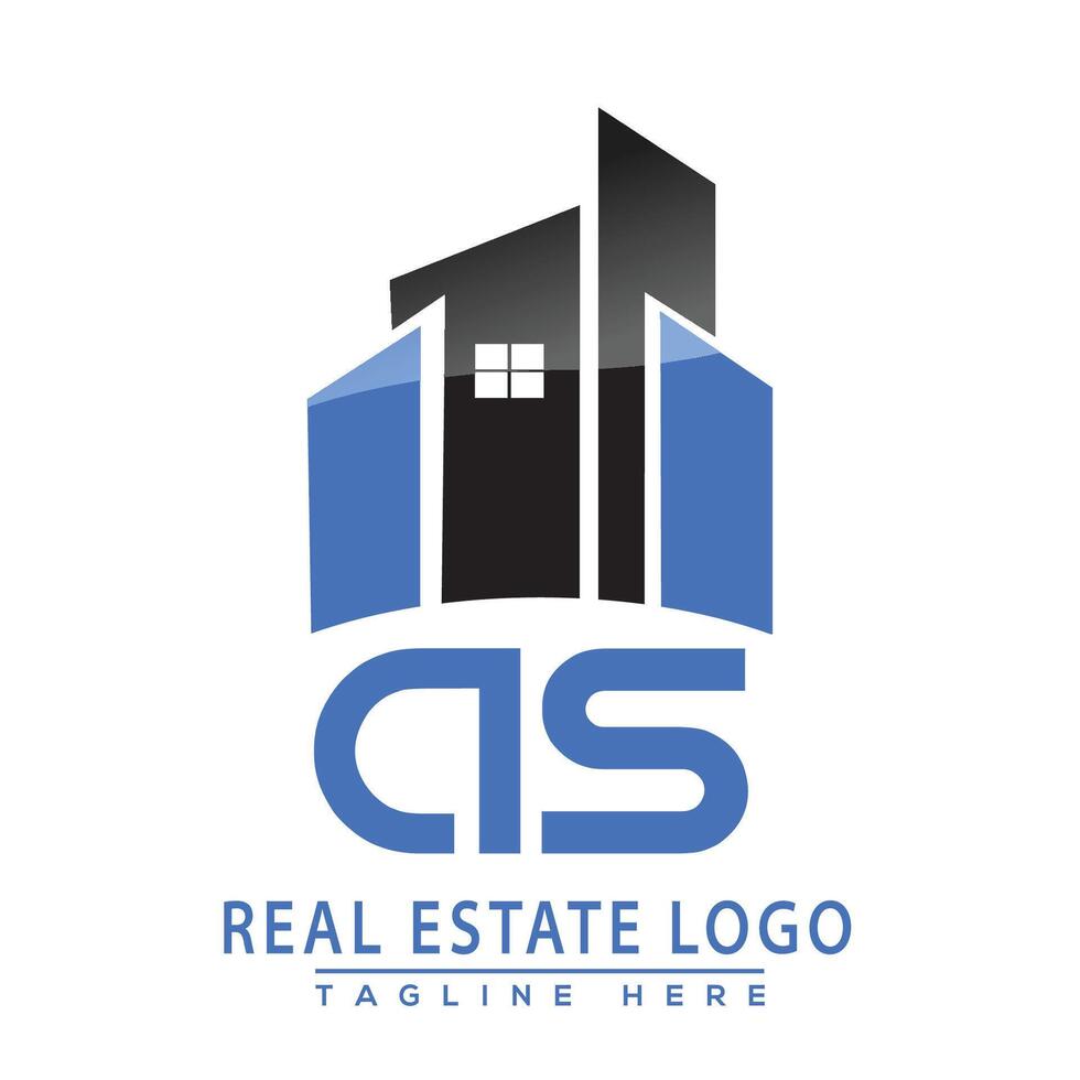 como real inmuebles logo diseño vector