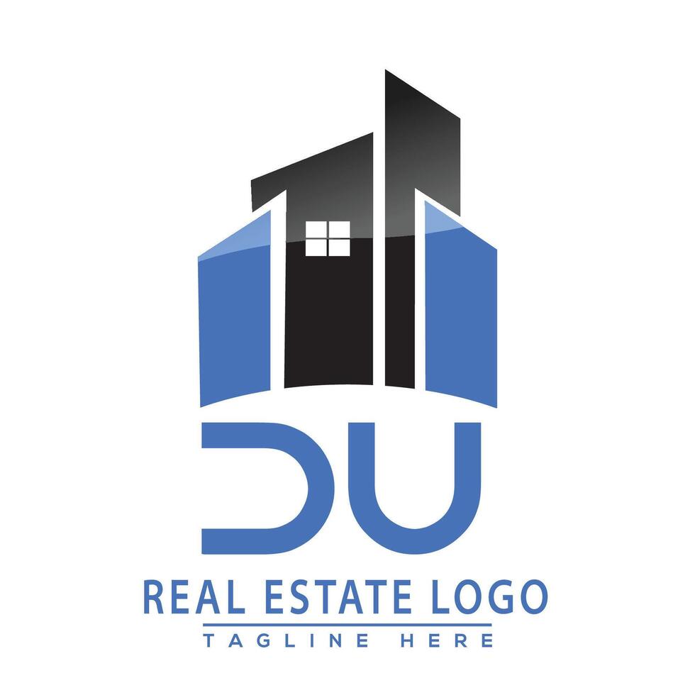 du real inmuebles logo diseño vector