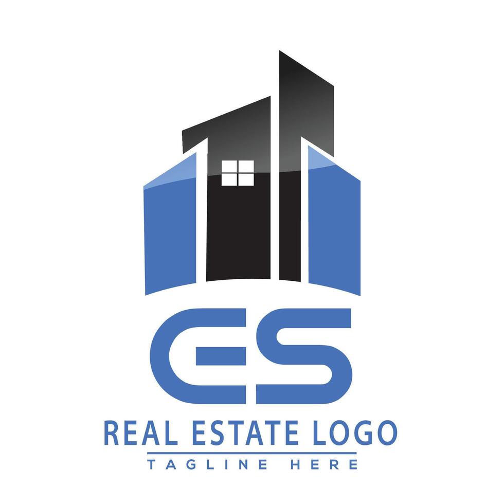 ES Real Estate Logo Design vector