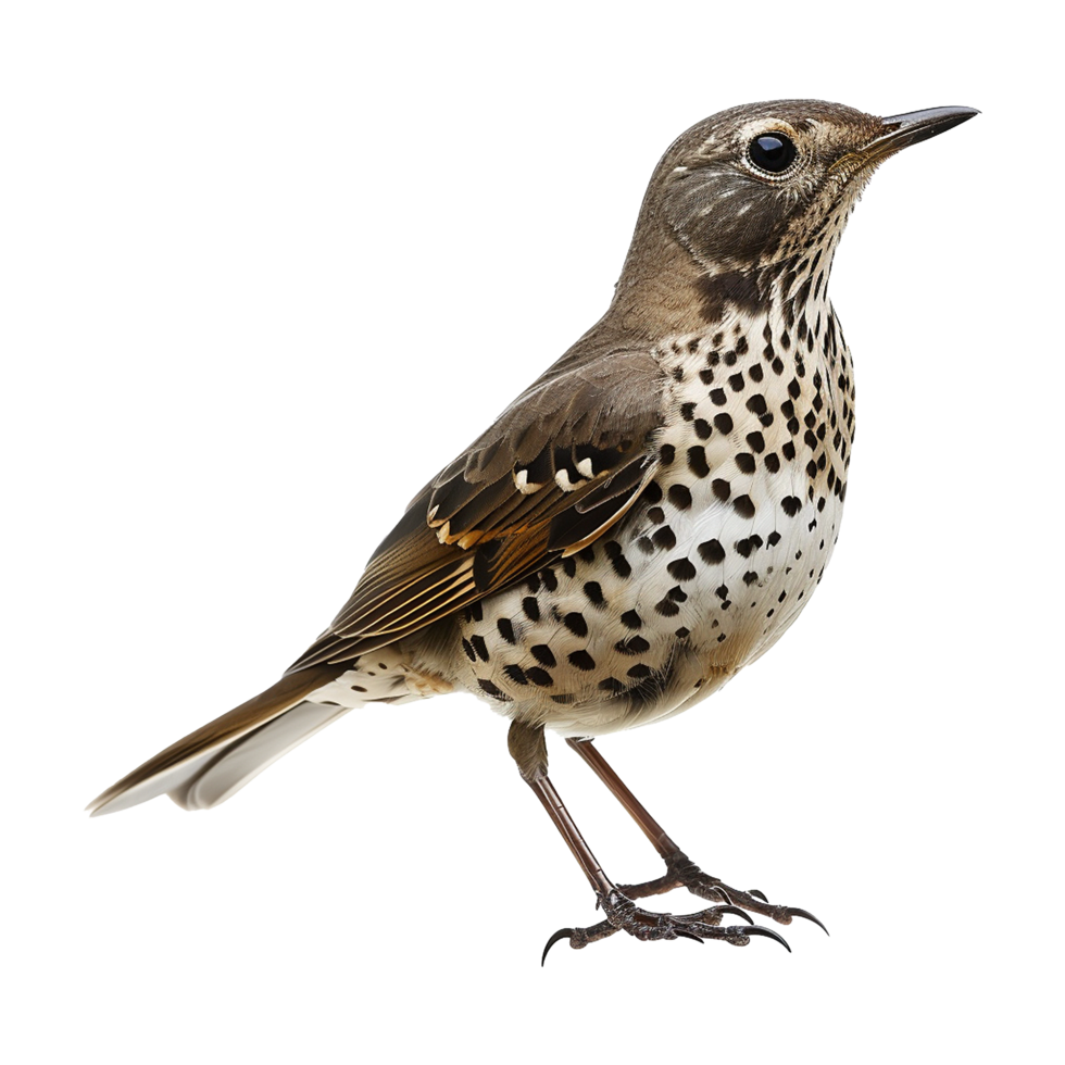 AI generated Mistle thrush isolated on transparent background png