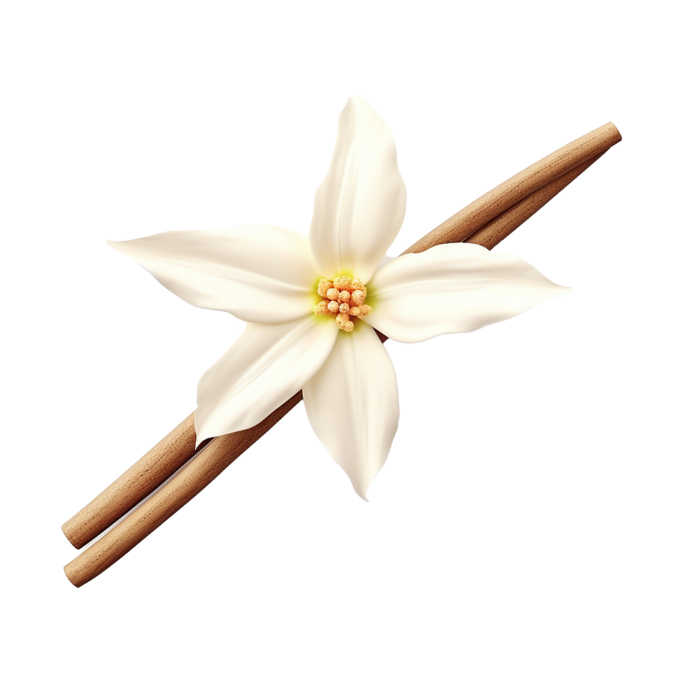 AI generated Vanilla stick isolated on transparent background png
