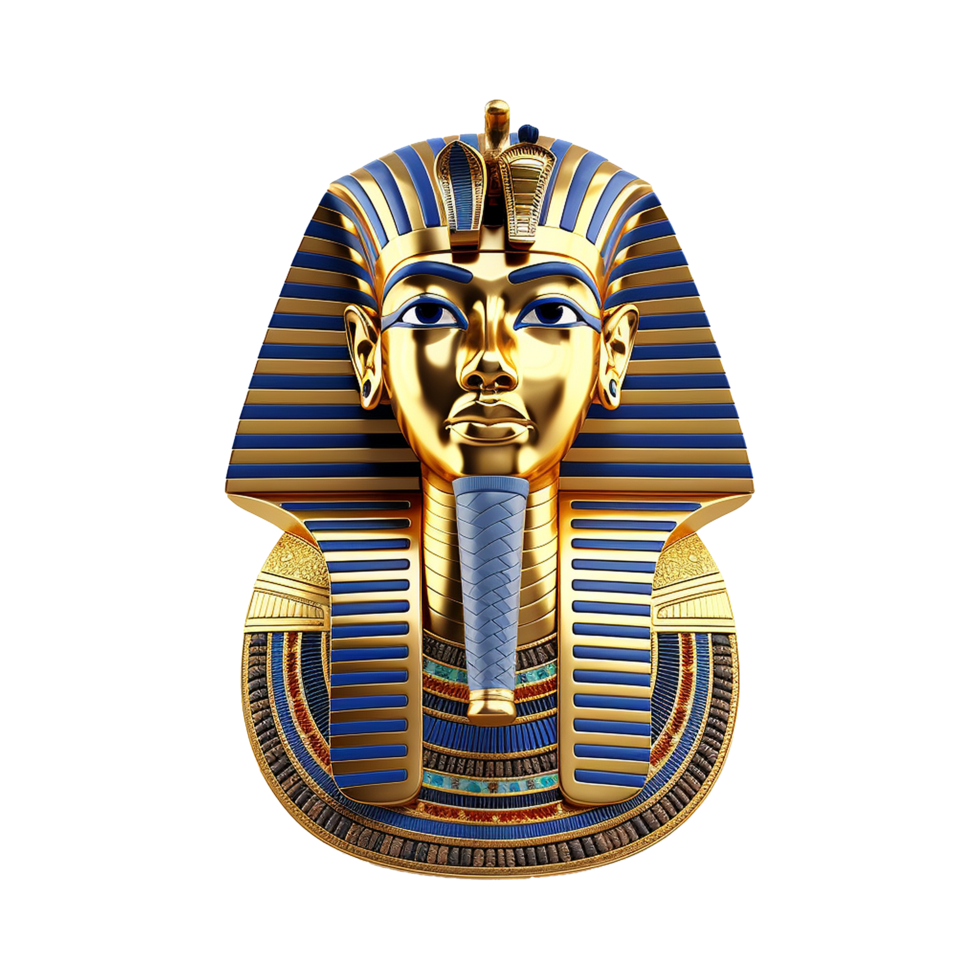 AI generated King tut isolated on transparent background png