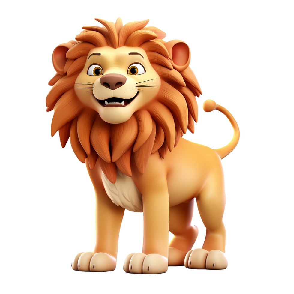 AI generated Lion png isolated on transparent background