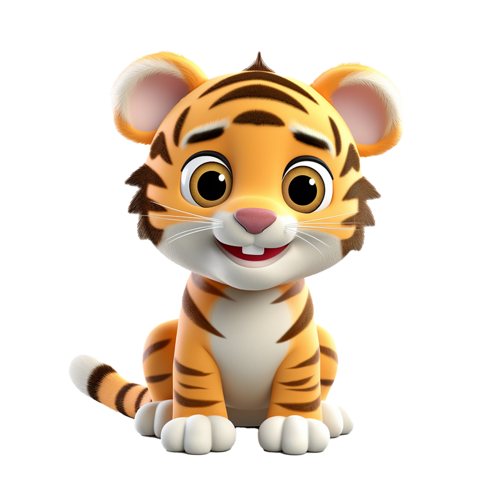 AI generated Tiger png isolated on transparent background