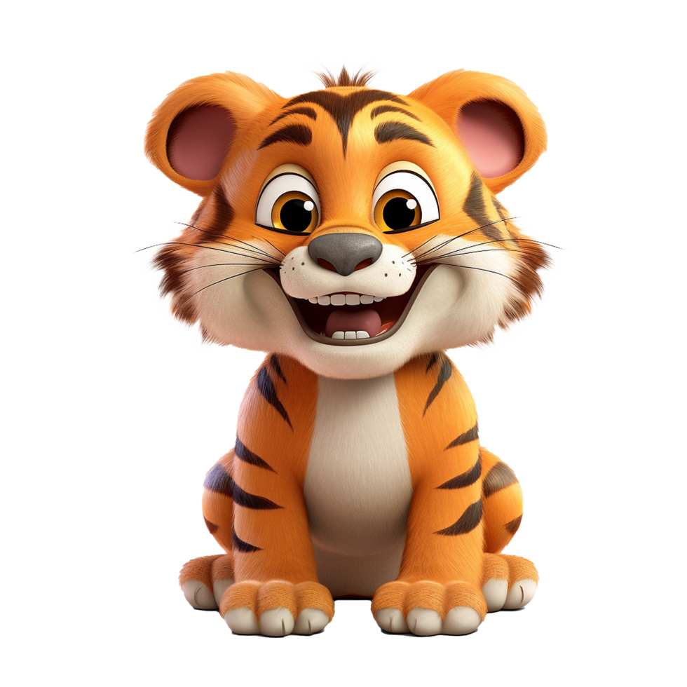AI generated Tiger png isolated on transparent background