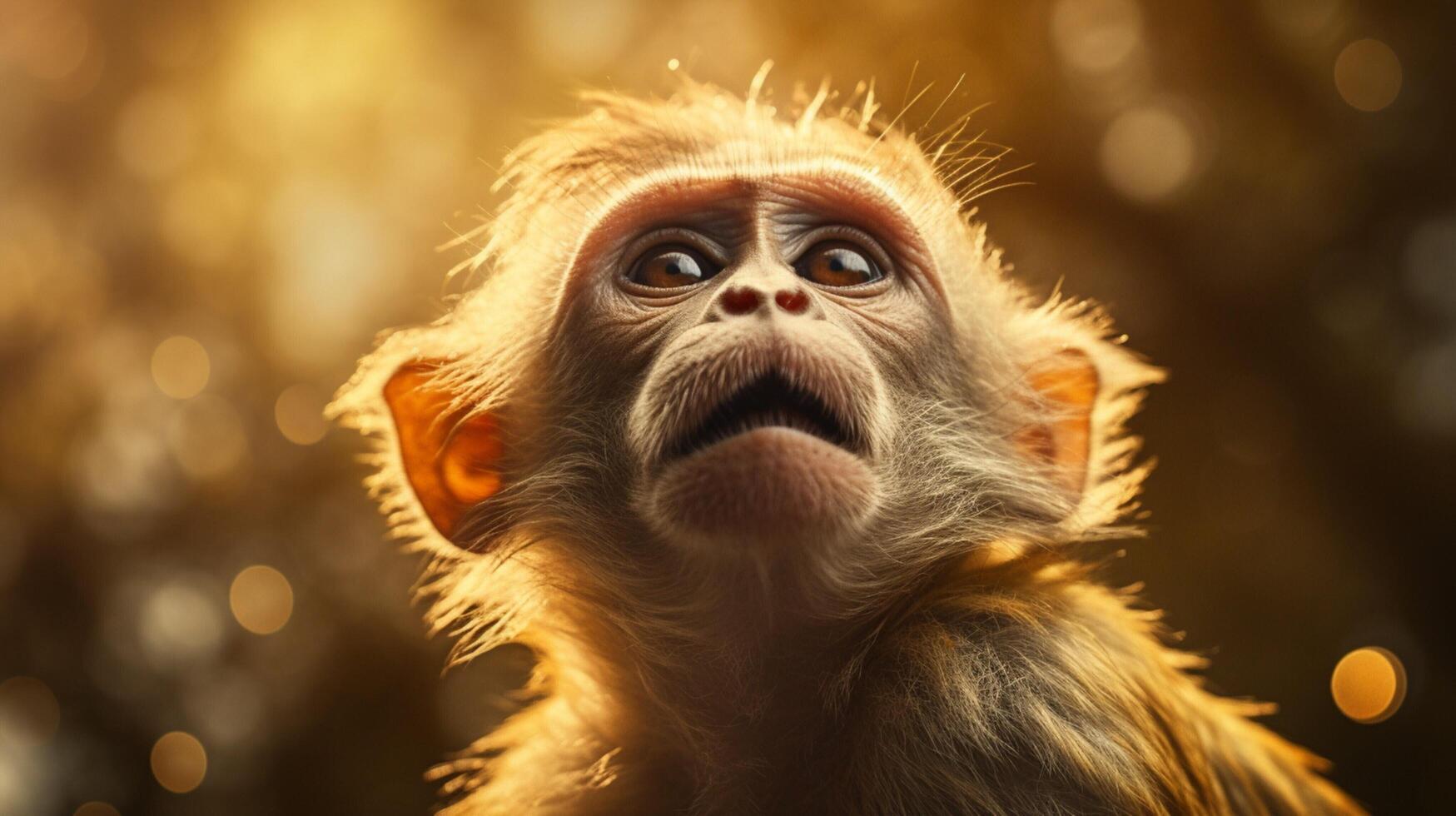 AI generated monkey high quality image photo