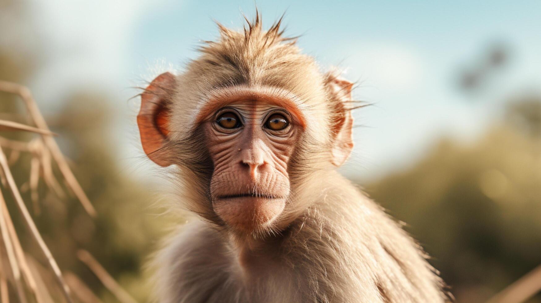 AI generated monkey high quality image photo