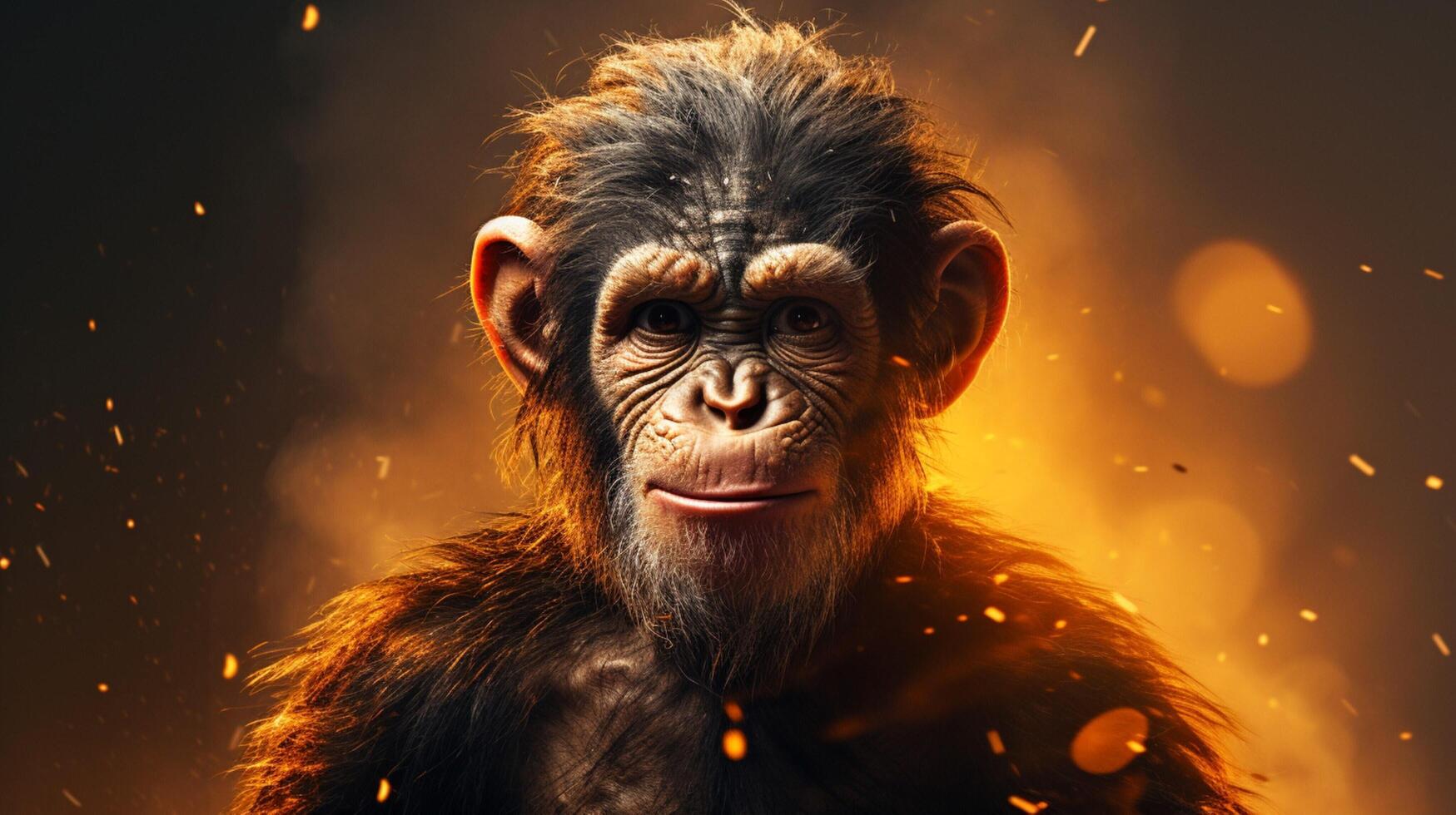 AI generated monkey high quality image photo