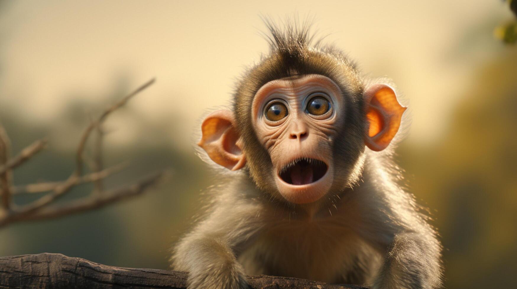 AI generated monkey high quality image photo