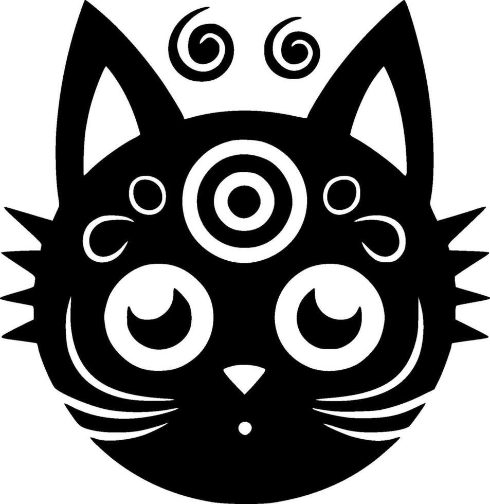 Cat - High Quality Vector Logo - Vector illustration ideal for T-shirt graphic