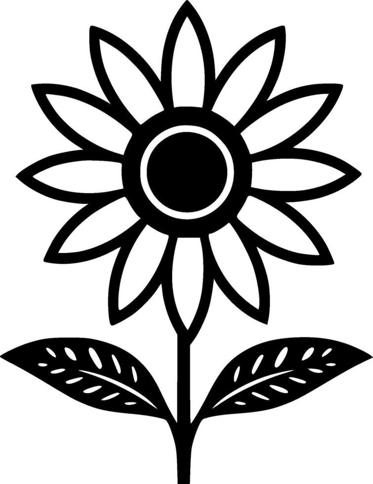 Flower - High Quality Vector Logo - Vector illustration ideal for T-shirt graphic