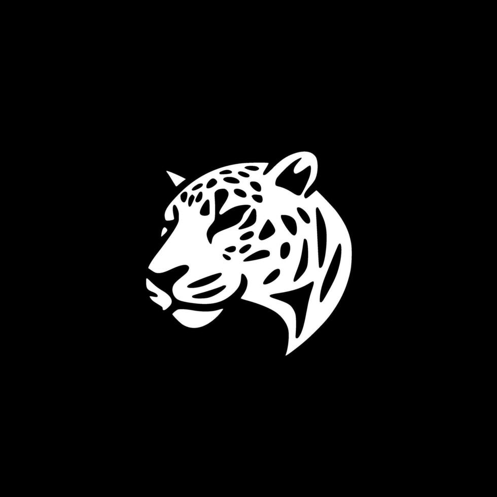 leopardo, minimalista y sencillo silueta - vector ilustración