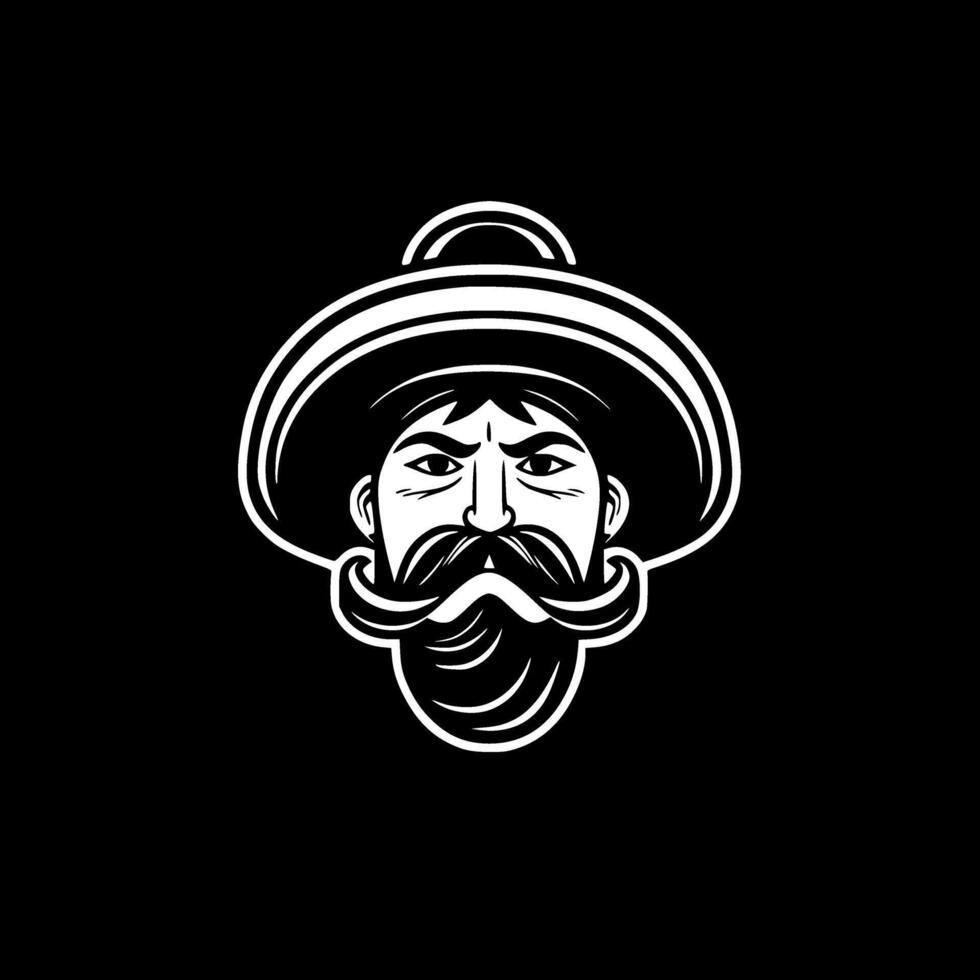 mexicano - minimalista y plano logo - vector ilustración