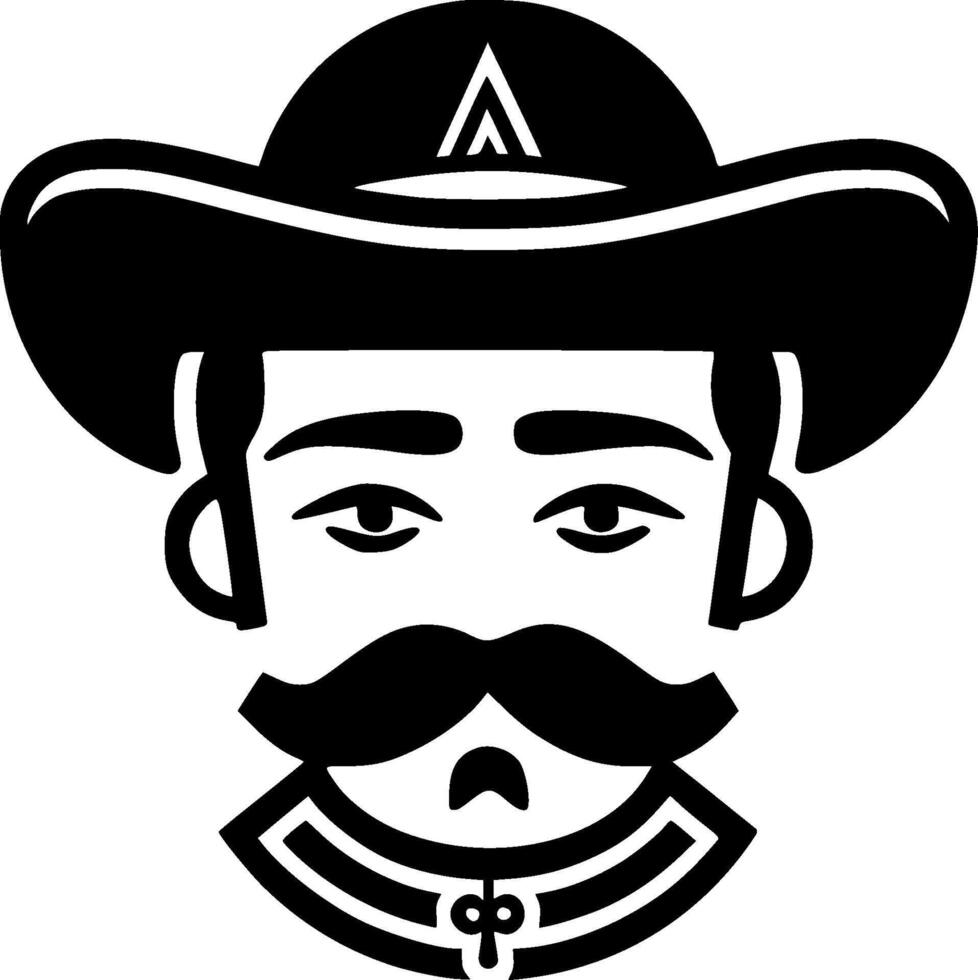 Mexican, Minimalist and Simple Silhouette - Vector illustration