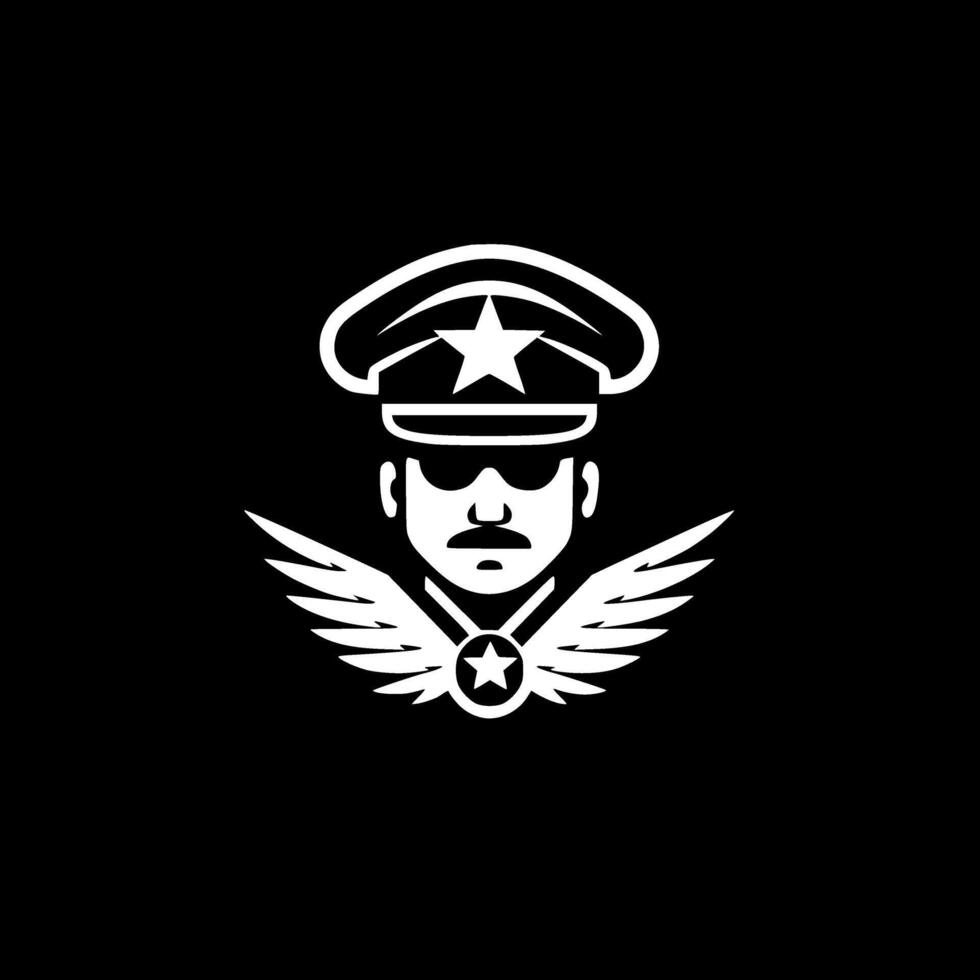 Military, Minimalist and Simple Silhouette - Vector illustration