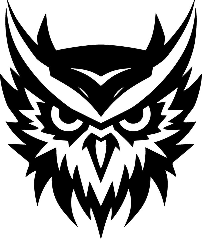 Owl, Minimalist and Simple Silhouette - Vector illustration