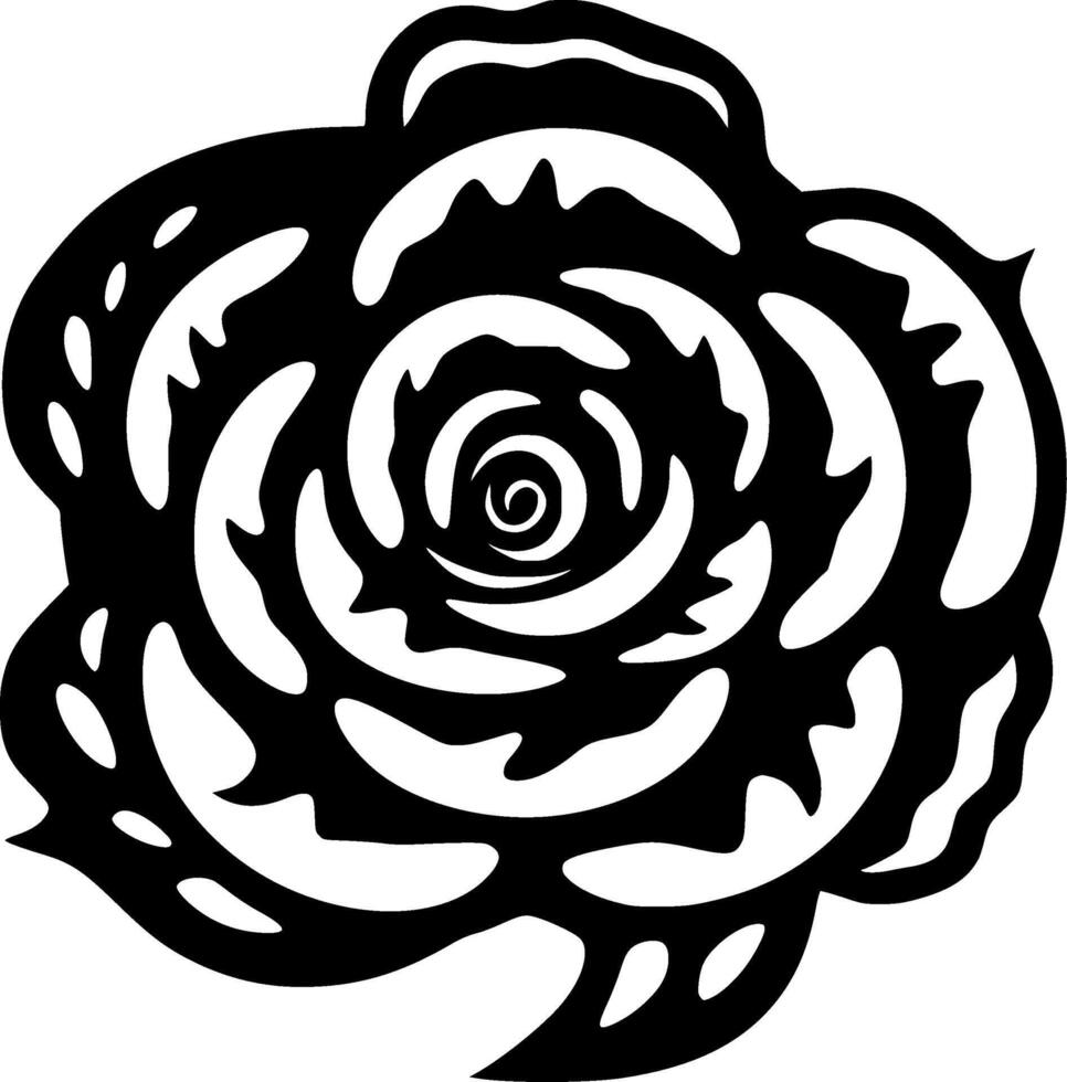 Rose - High Quality Vector Logo - Vector illustration ideal for T-shirt graphic