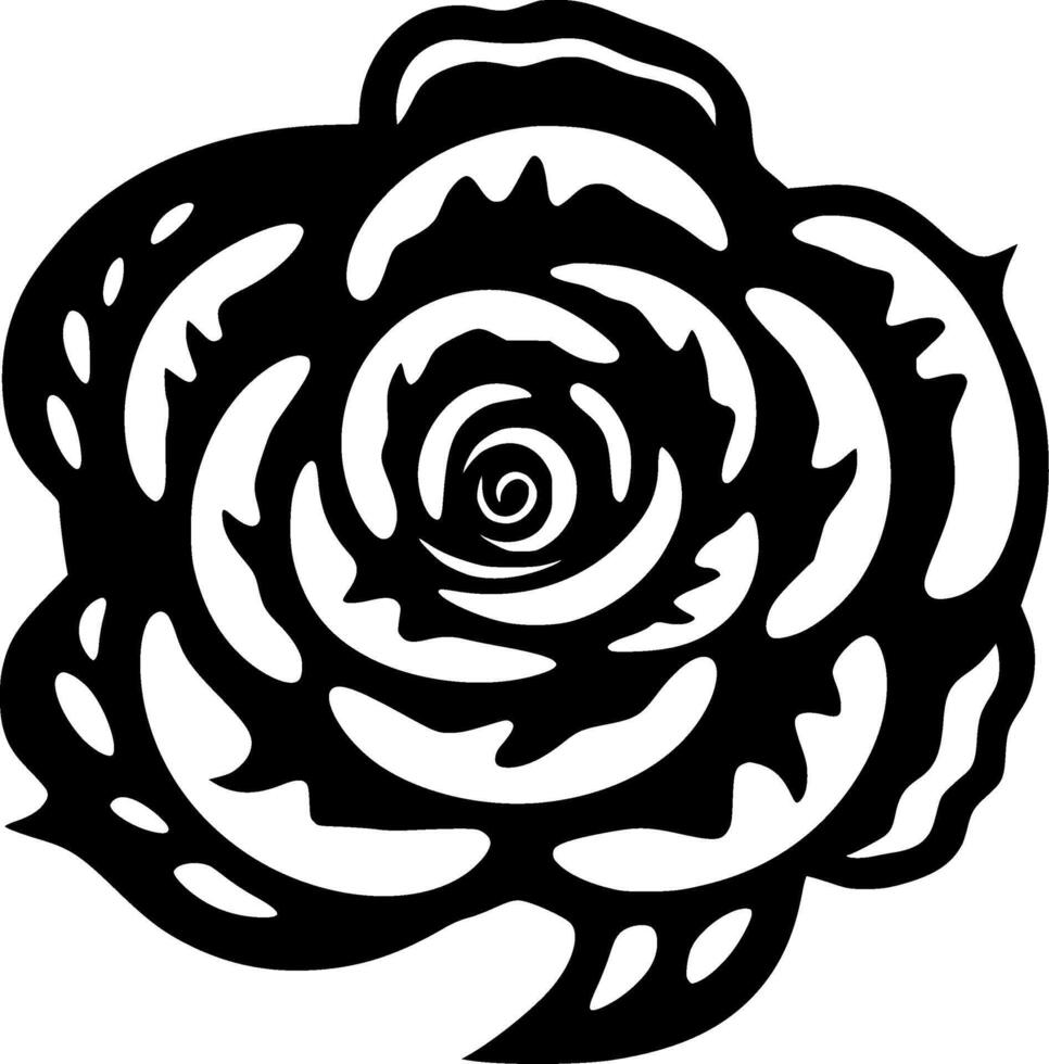 Rose - High Quality Vector Logo - Vector illustration ideal for T-shirt graphic