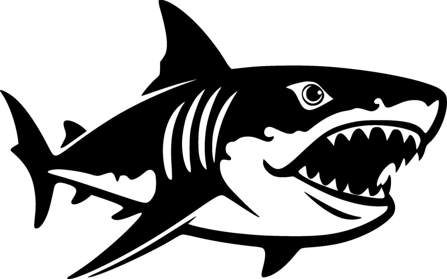 Shark - High Quality Vector Logo - Vector illustration ideal for T-shirt graphic