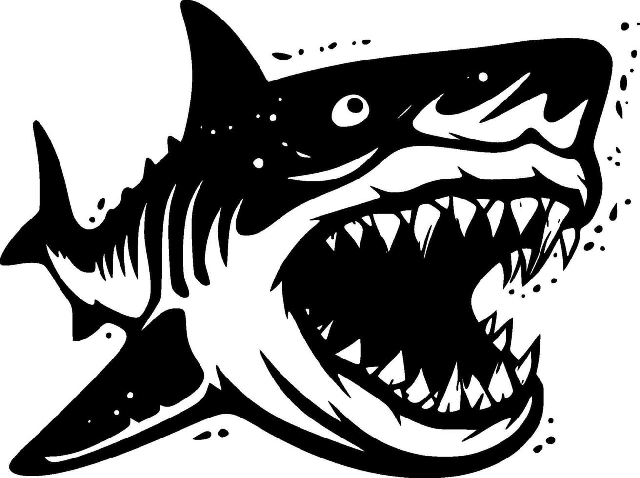 Shark - High Quality Vector Logo - Vector illustration ideal for T-shirt graphic