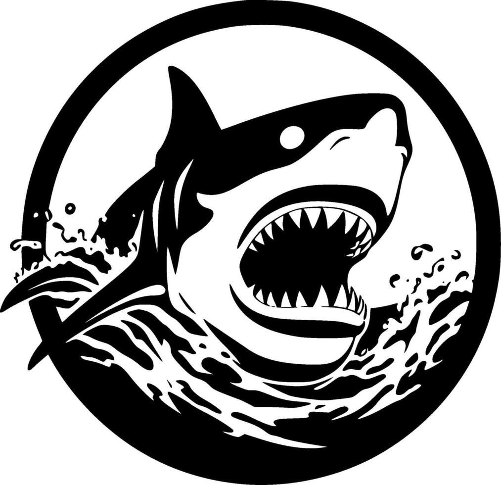 Shark - High Quality Vector Logo - Vector illustration ideal for T-shirt graphic