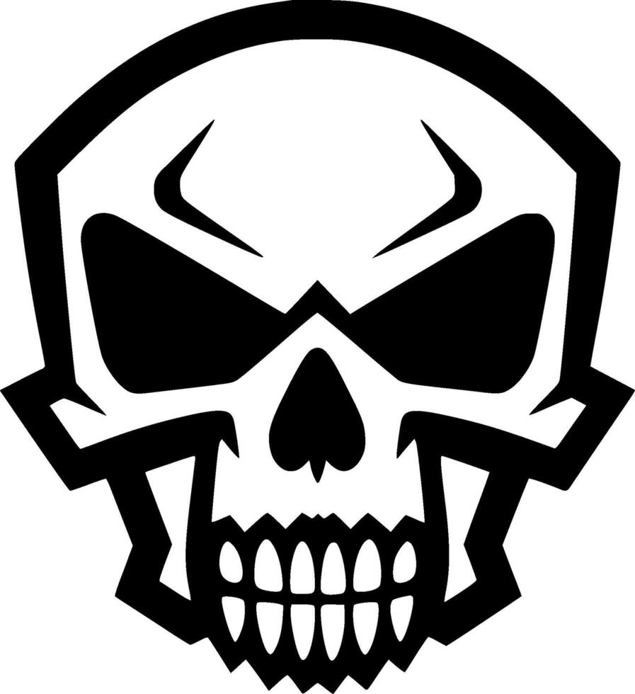 cráneo - alto calidad vector logo - vector ilustración ideal para camiseta gráfico