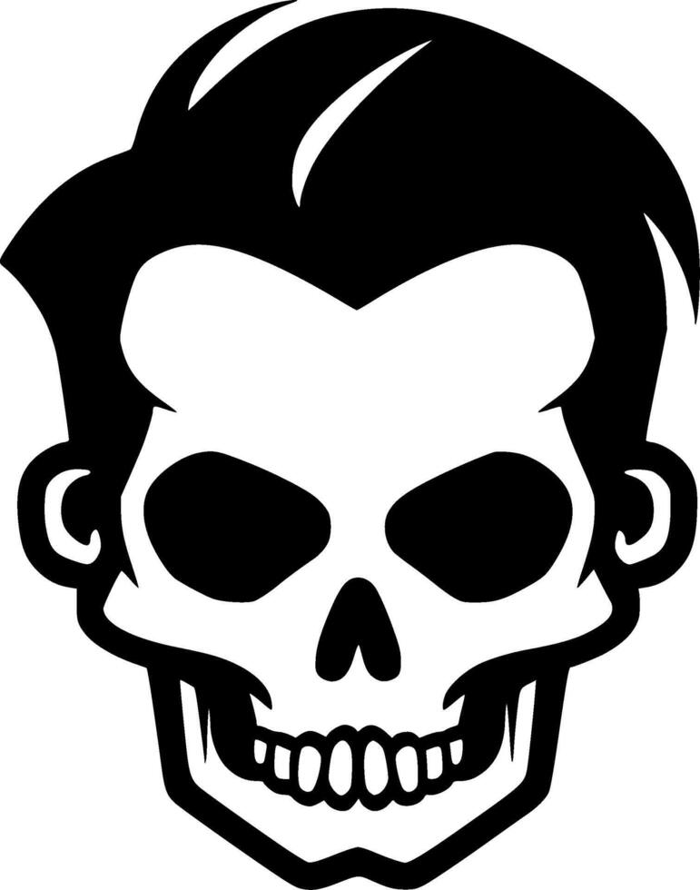 Skull - Minimalist and Flat Logo - Vector illustration