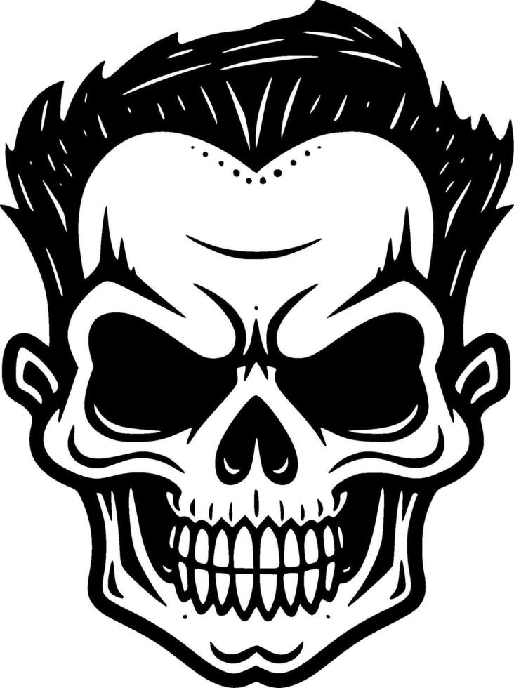 Skull - Minimalist and Flat Logo - Vector illustration