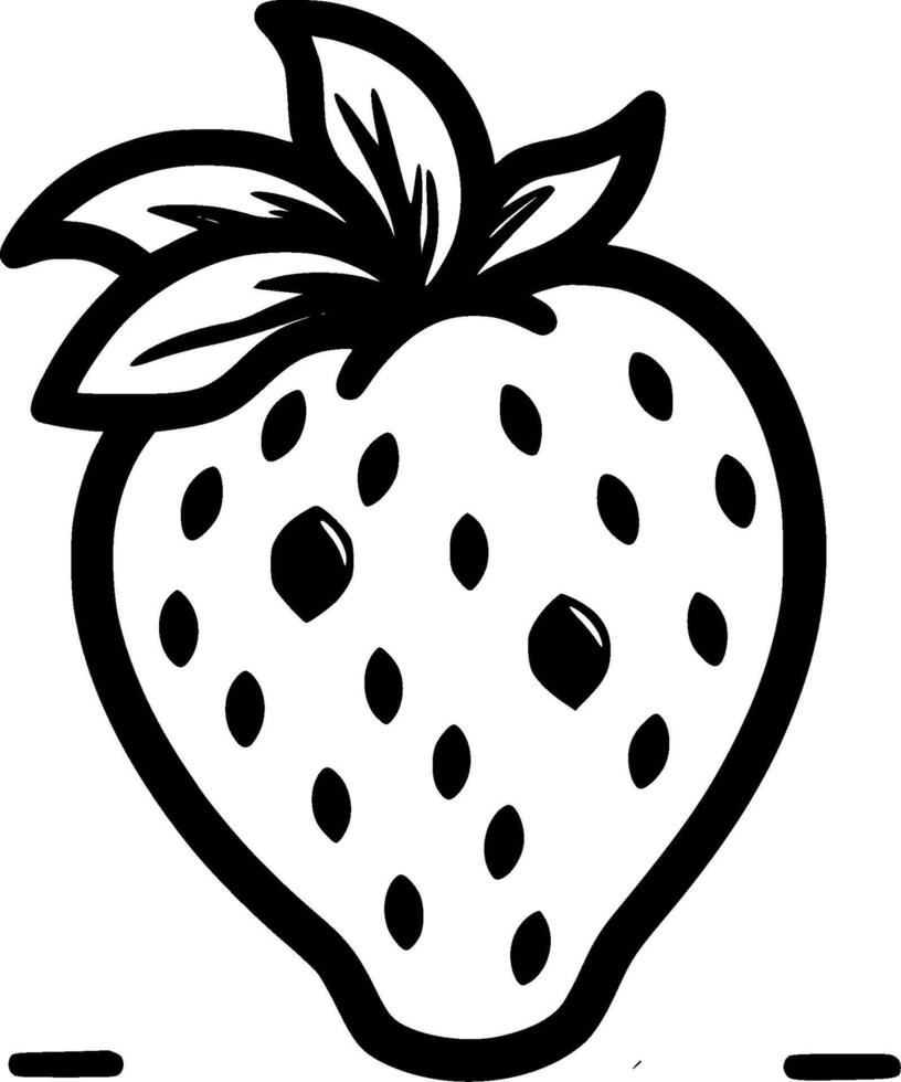 Strawberry - High Quality Vector Logo - Vector illustration ideal for T-shirt graphic