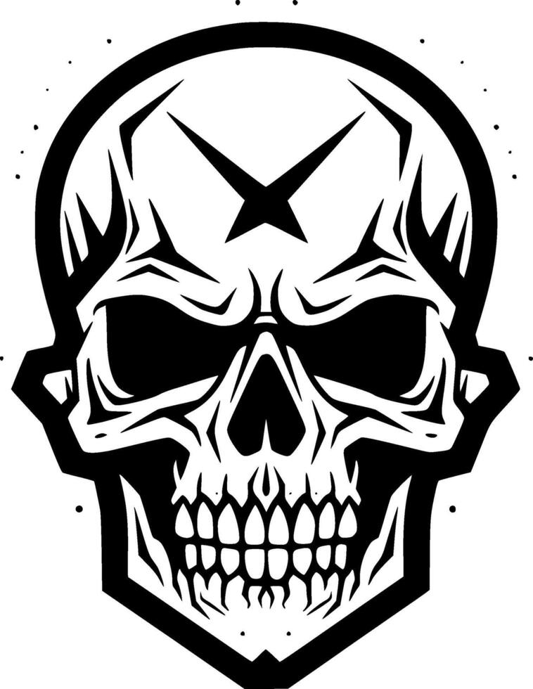 Skull - Minimalist and Flat Logo - Vector illustration