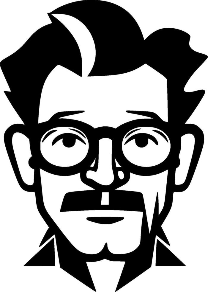 profesor - minimalista y plano logo - vector ilustración