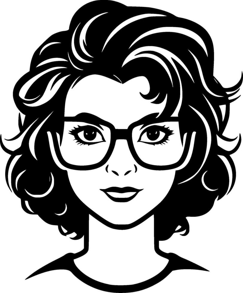 Teacher - Minimalist and Flat Logo - Vector illustration