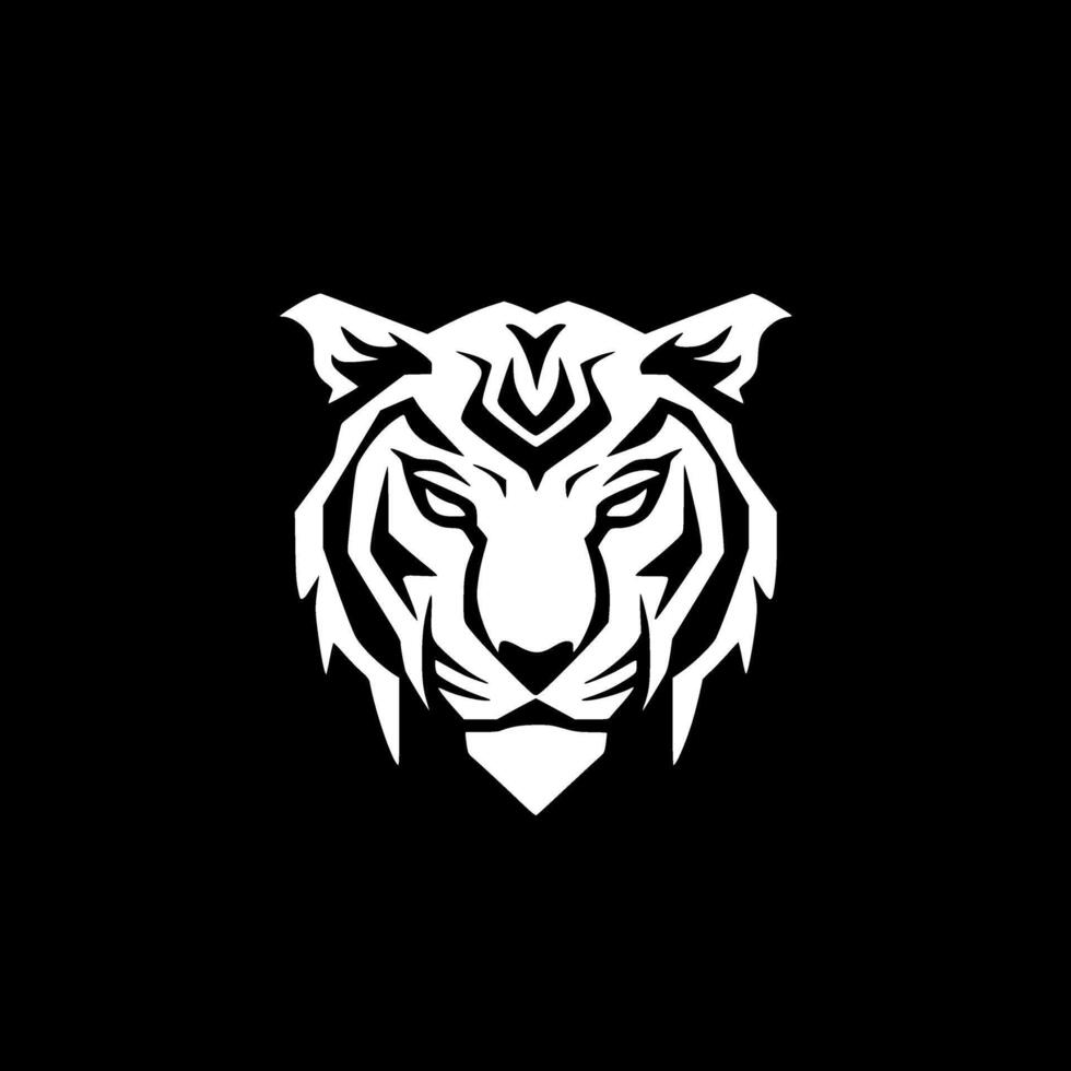 Tiger - Minimalist and Flat Logo - Vector illustration
