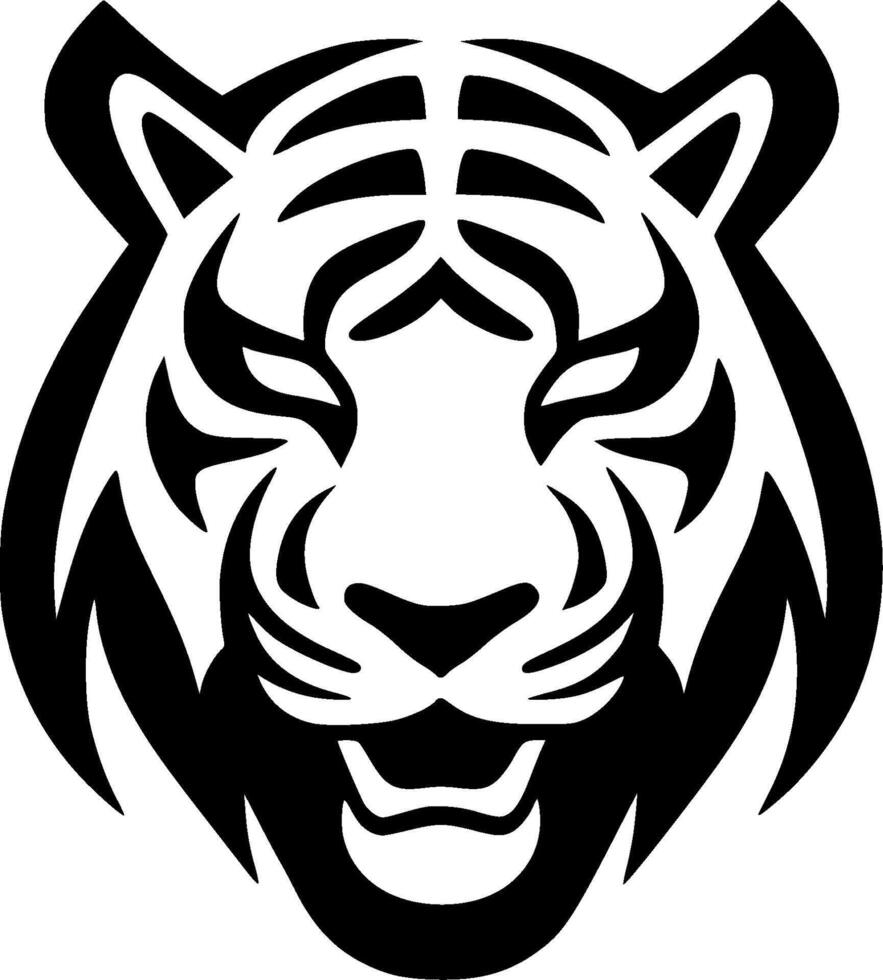 Tiger - Minimalist and Flat Logo - Vector illustration