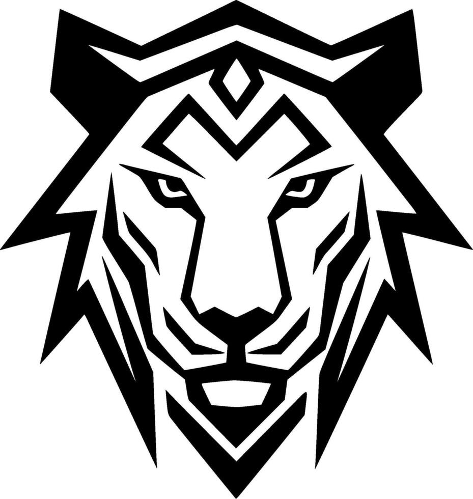 Tiger - Minimalist and Flat Logo - Vector illustration