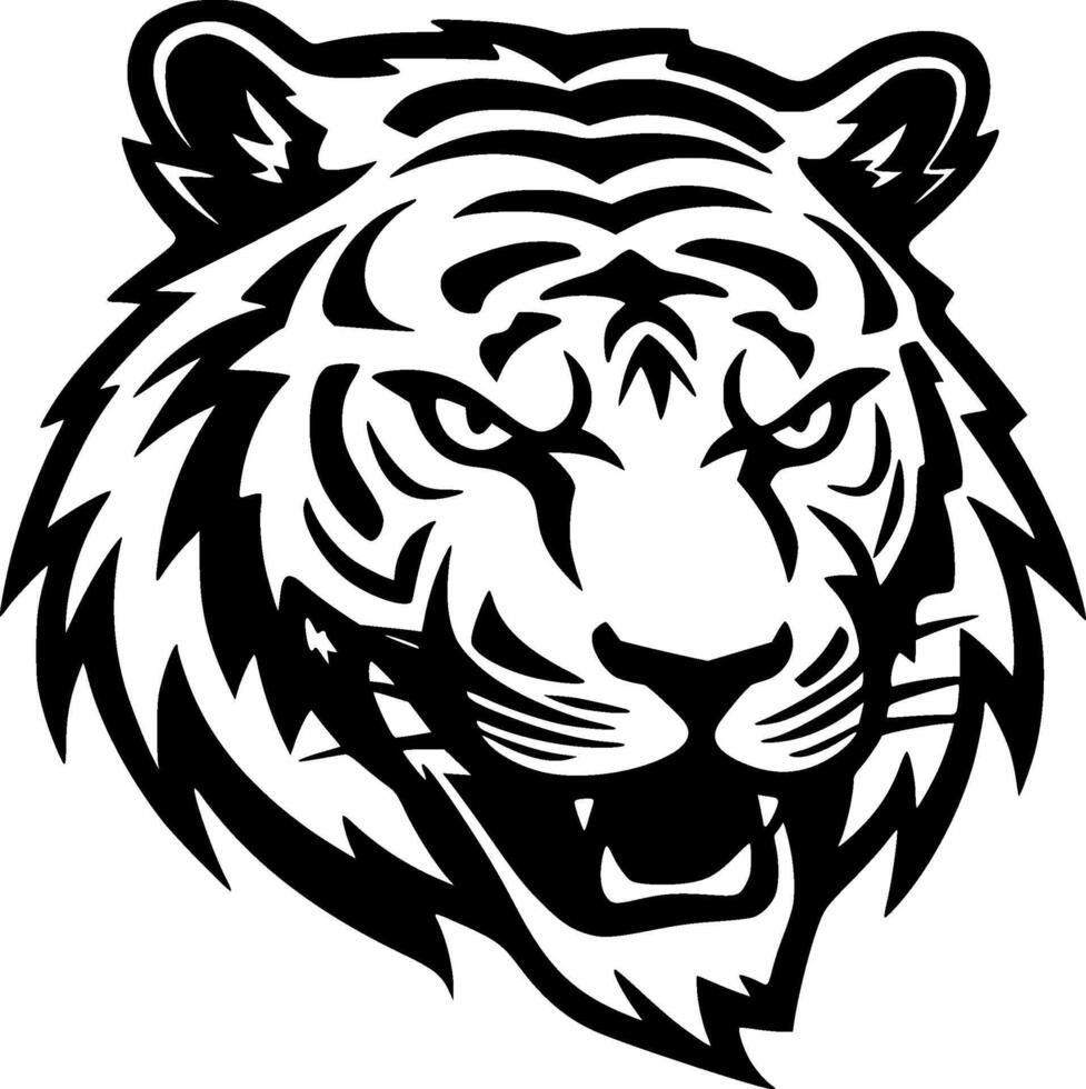 Tiger - Minimalist and Flat Logo - Vector illustration
