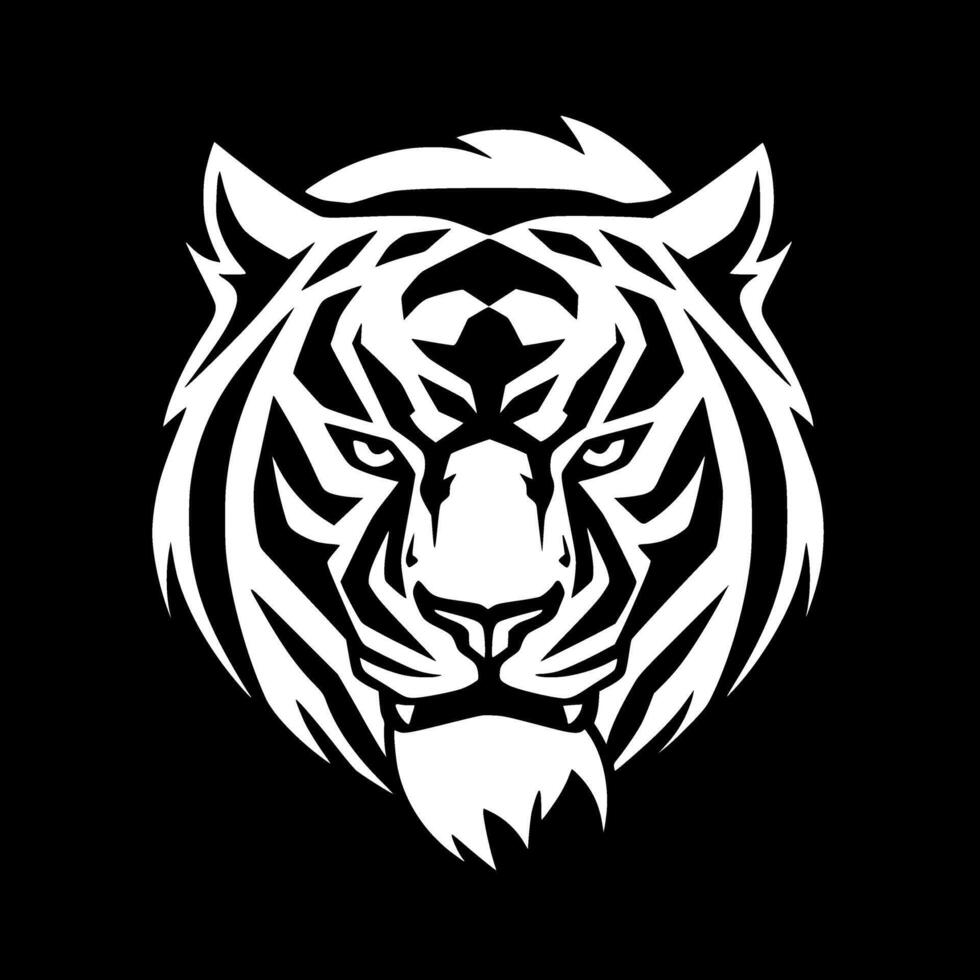 Tiger - Minimalist and Flat Logo - Vector illustration