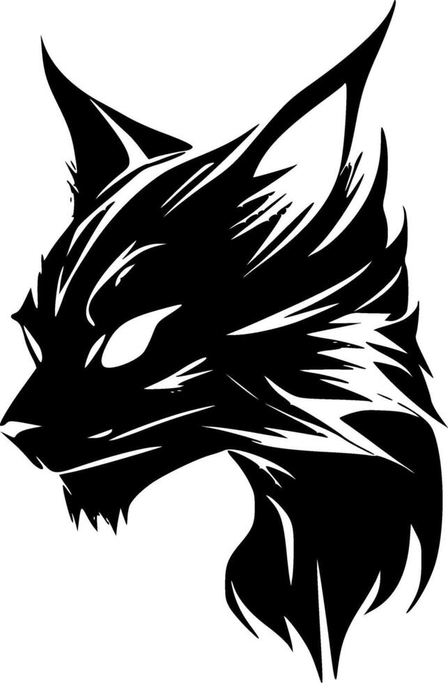 Wildcat, Minimalist and Simple Silhouette - Vector illustration
